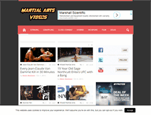 Tablet Screenshot of martialartsvideos.com